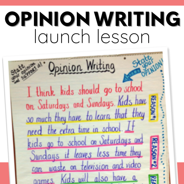 Third Grade Opinion Writing Prompts And Worksheets 